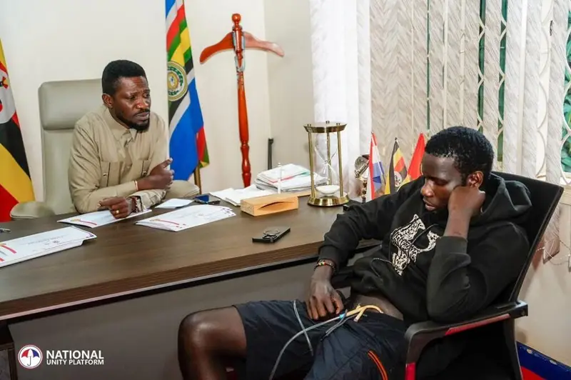 Comedian Sammy Okanya Publicly Apologizes to Bebe Cool Over Visit to Bobi Wine’s Office