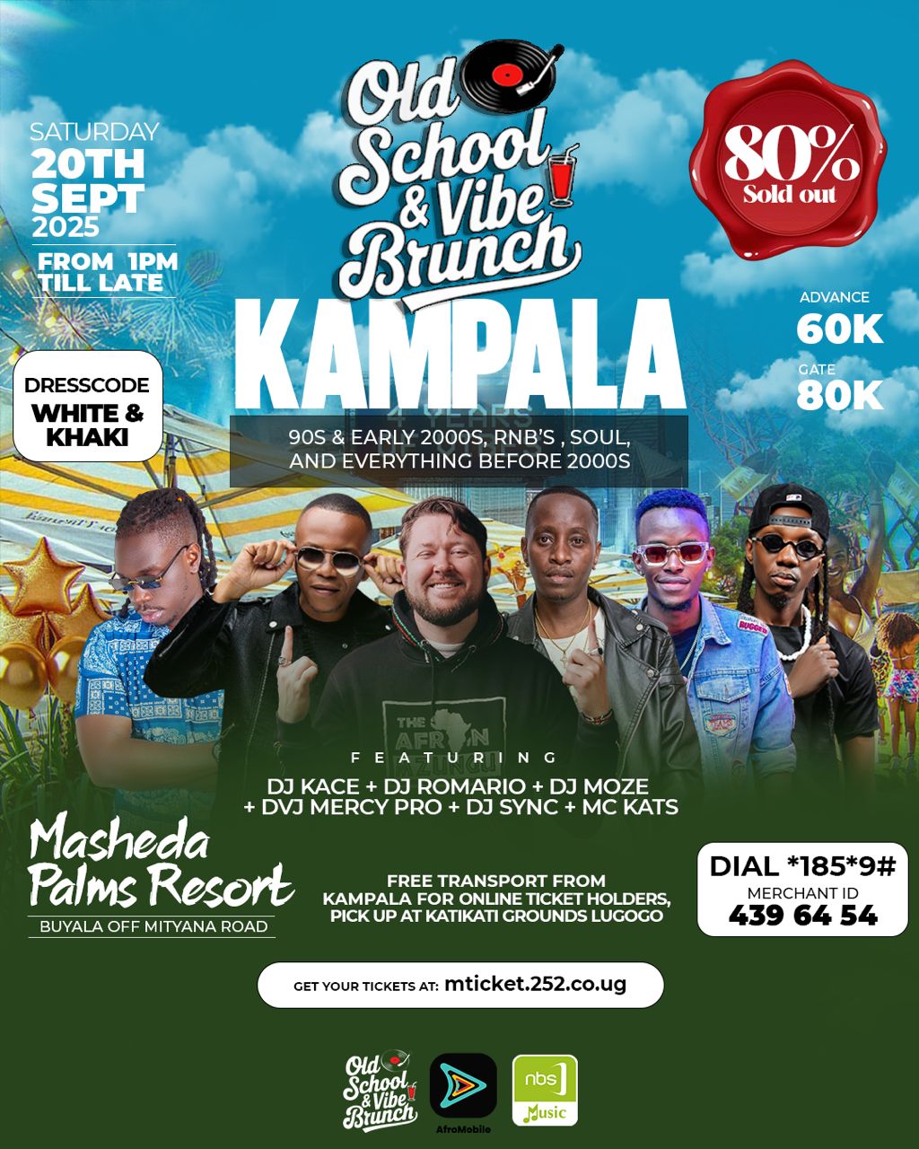 Old School & Vibe Brunch 80% Sold Out Ahead of September 29th Show at Mashed Palms Resort